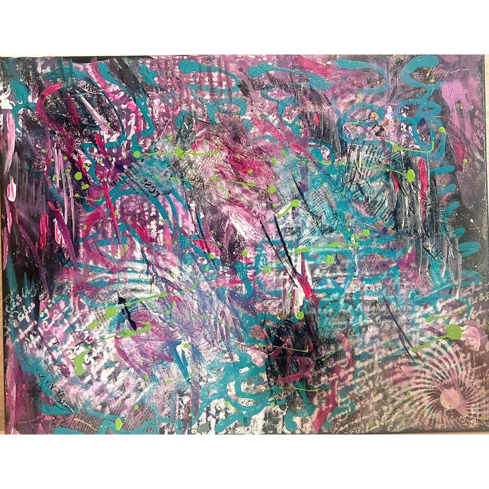 Textured Abstract Art: "Streets Do Have a Name" by Frankie Cervantes
